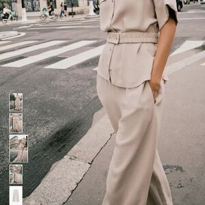 Zara Cream Women's Trousers